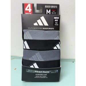 Adidas Youth Performance Boxer Briefs 4 Pack Medium Size Medium (10-12) NEW